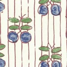 Blue Plums Stamped Italian Print Paper ~ Rossi Italy